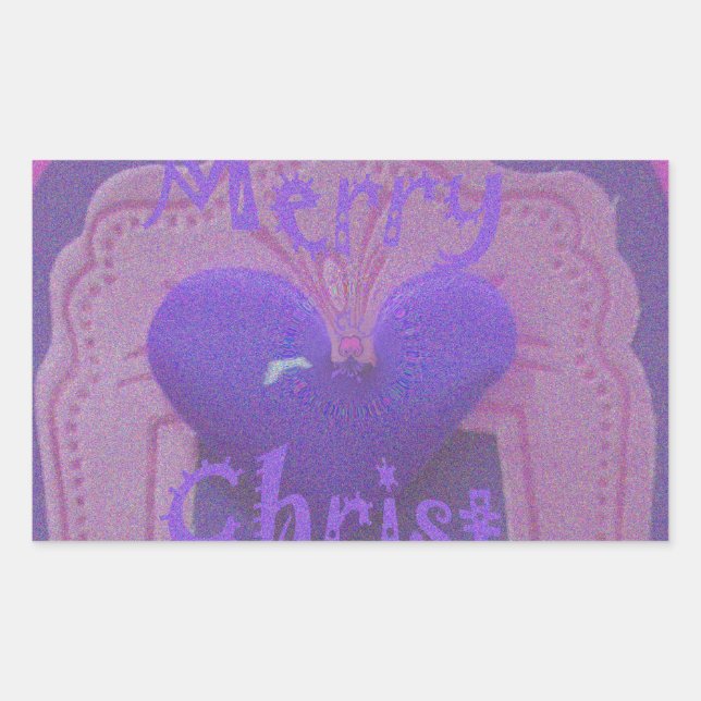 Pegatina Rectangular Hakuna Matata Merry Christmas Love Design.jpg (Anverso)