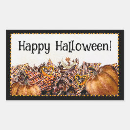 PEGATINA RECTANGULAR HALLOWEEN