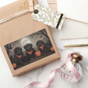 Pegatina Rectangular Halloween en Terranova