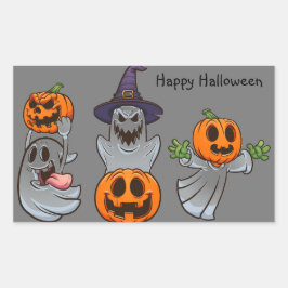 Pegatina Rectangular Halloween Fun
