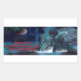 Pegatina Rectangular Halloween Spooktacular