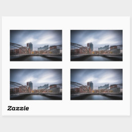 Pegatina Rectangular Hamburgo Alemania