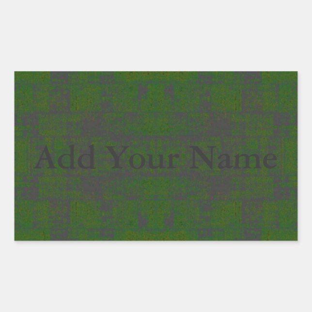 Pegatina Rectangular HAMbyWG - Pegatinas - Verde angustiado (Anverso)