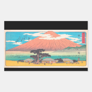 Pegatina Rectangular Hara, del hokaido de las estaciones de la serie