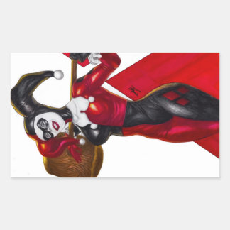 Pegatina Rectangular Harley Quinn ~ Harleen Quinzel