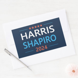 Pegatina Rectangular Harris Shapiro 2024