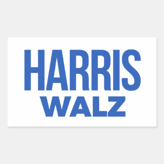 Pegatina Rectangular Harris Walz 2024
