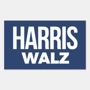 Pegatina Rectangular Harris Walz 2024