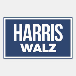 Pegatina Rectangular Harris Walz 2024