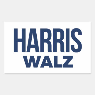 PEGATINA RECTANGULAR HARRIS WALZ 2024