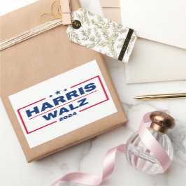 Pegatina Rectangular Harris Walz 2024 Kamala Harris Tim Walz Elección