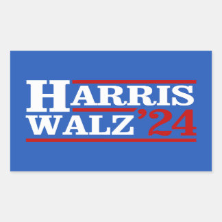 Pegatina Rectangular Harris Walz '24