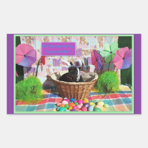 Pegatina Rectangular ¿Hasenpfeffer?