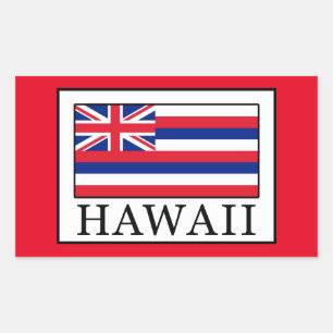 Pegatina Rectangular Hawái