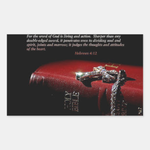 Pegatina Rectangular Hebreos 4:12