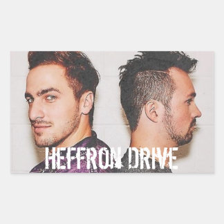 Pegatina Rectangular Heffron Drive