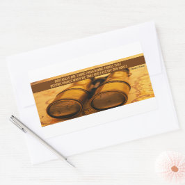 Pegatina Rectangular Henry Ford cita Inspiradora "Obstáculos"