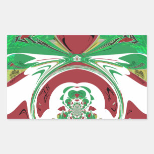 Pegatina Rectangular Hermosa Etiopía Encantadora Hakuna Matata Amo Hea