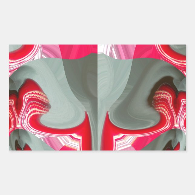 Pegatina Rectangular hermoso diseño de ART por motivos geométricos de c (Anverso)