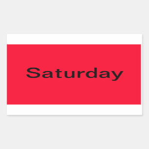 Pegatina Rectangular Herramientas visuales del calendario codificado po