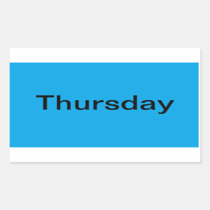 Pegatina Rectangular Herramientas visuales del calendario codificado po