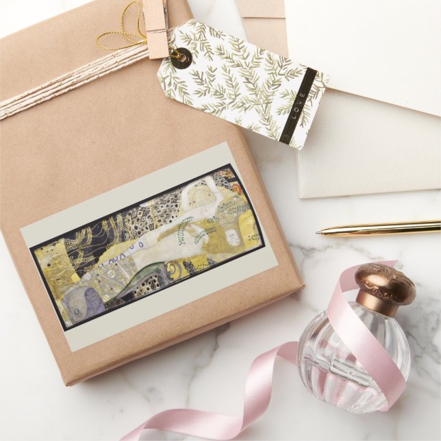 Pegatina Rectangular Hidra (también conocida como Serpientes de Agua I) (Regalar)