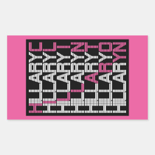 Pegatina Rectangular hillary clinton textual