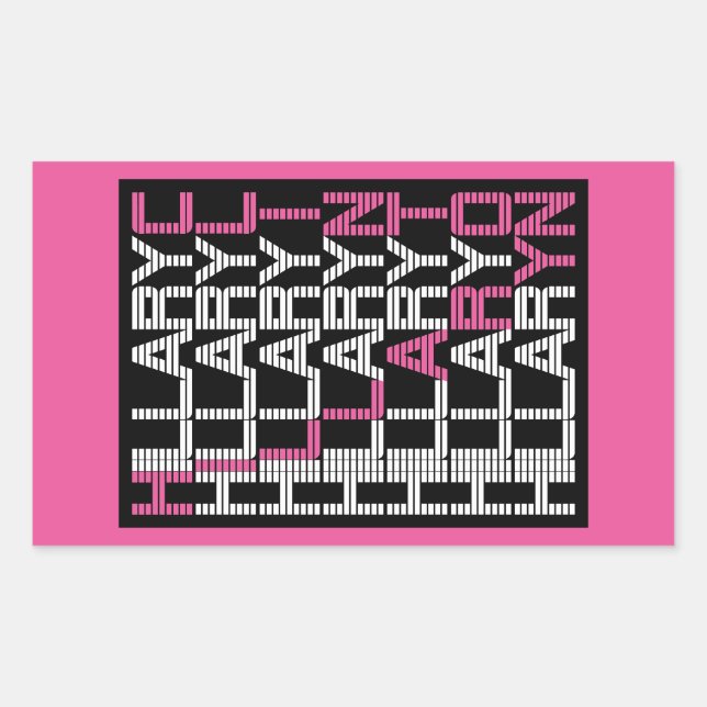 Pegatina Rectangular hillary clinton textual (Anverso)
