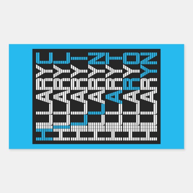 Pegatina Rectangular hillary clinton textual (Anverso)