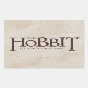 Pegatina Rectangular Hobbit Logo - Dark