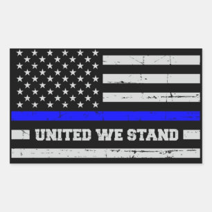 Pegatina Rectangular Hoja de Pegatinas Blue Lives Matter