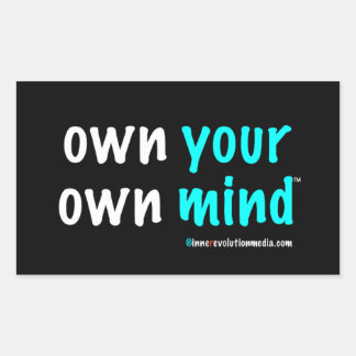 Pegatina Rectangular Hoja de Stickers Own Your Own Mind™