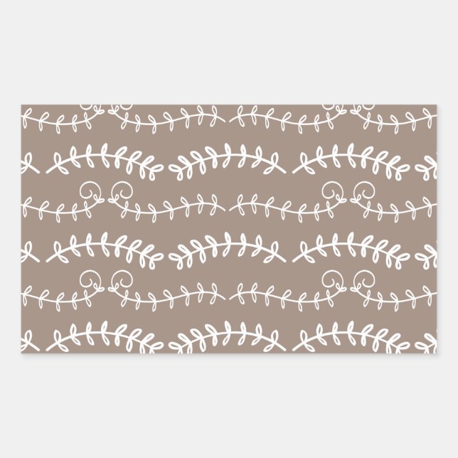 Pegatina Rectangular hojas giratorias (Anverso)