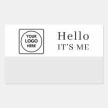 Hola Mi Nombre Es | Diseño Minimalista Logo Person