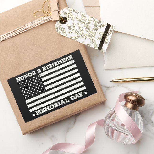 Pegatina Rectangular Honor Recuerde Día Conmemorativo Ejército Guay Pap (Regalar)