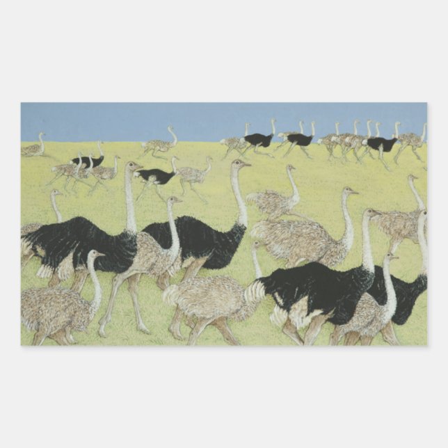 Pegatina Rectangular Hora punta (Anverso)