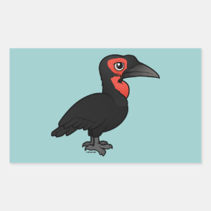 Pegatina Rectangular Hornbill Birdorable del Sur