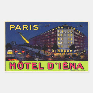 Pegatina Rectangular Hotel de Iéna (París)