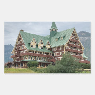 Pegatina Rectangular Hotel Prince of Wales - Waterton, AB