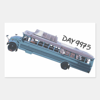 Pegatina Rectangular Housebus
