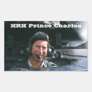 Pegatina Rectangular HRH Prince Charles