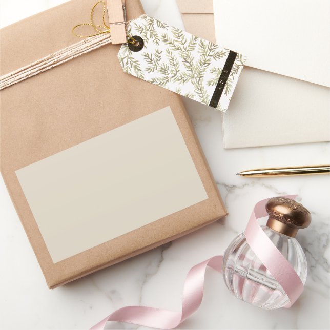 Pegatina rectangular hueso blanco (Regalar)