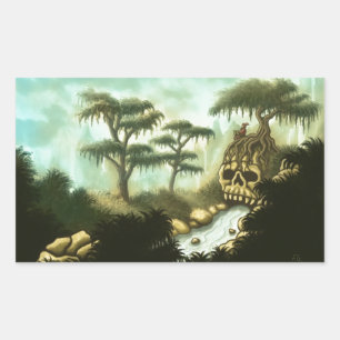 Pegatina Rectangular huesos de gigantes