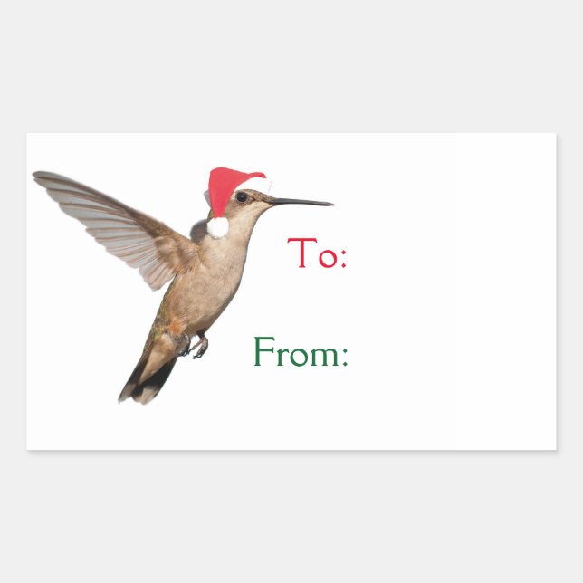 Pegatina Rectangular Hummingbird Helper (Anverso)