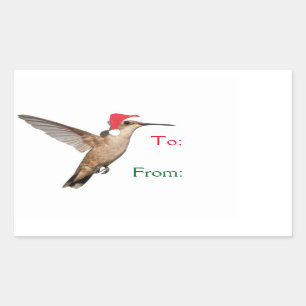 Pegatina Rectangular Hummingbird Helper