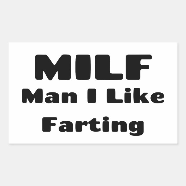 Pegatina Rectangular Humor divertido (Anverso)