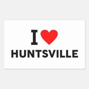 Pegatina Rectangular Huntsville Estados Unidos america EE. UU. amor ciu