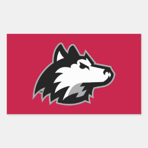 Pegatina Rectangular Huskies del norte de Illinois