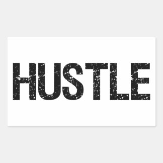 Pegatina Rectangular Hustle