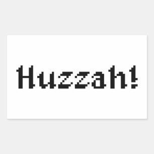 Pegatina Rectangular ¡Huzzah de 8 bits!